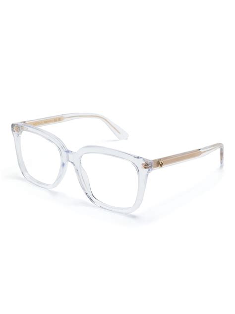 gucci 0010s transparent glasses|clear frame Gucci glasses.